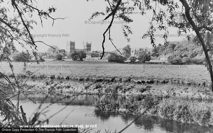 Photo of Wimborne, From The River c.1960