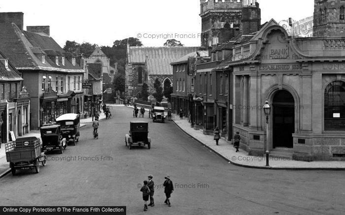 Photo of Wimborne, High Street 1923
