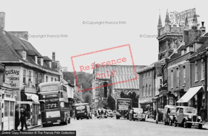 Photo of Wimborne, High Street c.1955