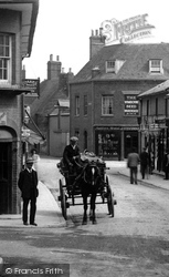 Wimborne, Horse And Cart, East Brook 1908, Wimborne Minster