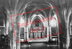 Wimborne, Minster, Lady Chapel In Crypt 1936, Wimborne Minster