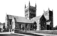 Wimborne, Minster, north side 1899