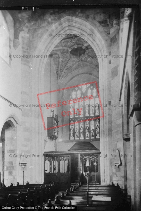Photo of Wimborne, Minster, West End Of Nave 1936