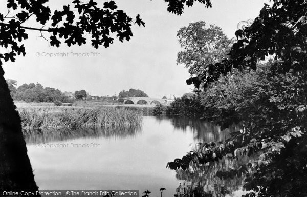 Photo of Wimborne, The River Stour And Canford Bridge c.1955