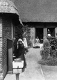 Wimborne, Women At  The Almshouses 1908, Wimborne Minster