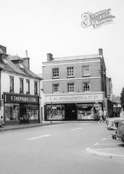 Wimborne, Woolworth's c.1965, Wimborne Minster
