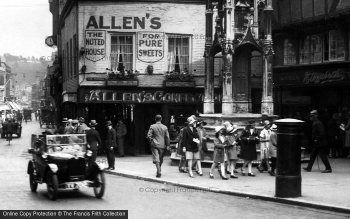 Photo of Winchester, Allen's Confectioners, High Street 1928