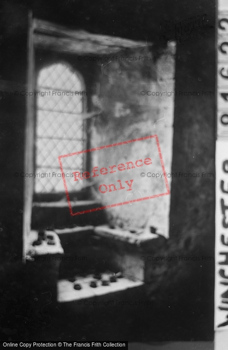 Photo of Winchester, Cathedral, An Old Window Seat In The Crypt 1929