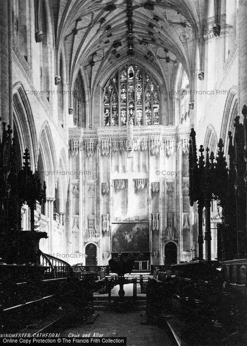 Photo of Winchester, Cathedral, Choir And Altar c.1880