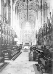 Cathedral, Choir And Great Screen c.1890, Winchester