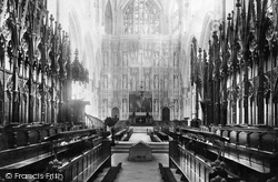 Cathedral, Choir East 1893, Winchester