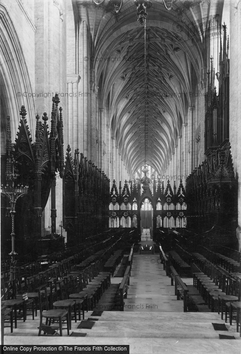 Photo of Winchester, Cathedral, Choir Looking West c.1880