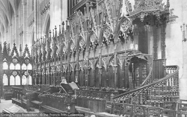 Photo of Winchester, Cathedral Choir Stalls 1911