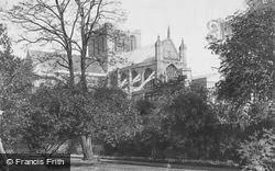 Cathedral, From The Deanery c.1890, Winchester