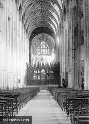 Cathedral Interior c.1893, Winchester