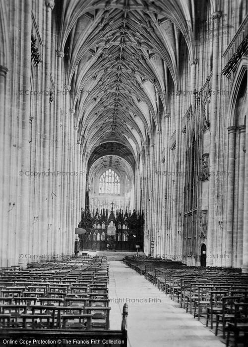 Photo of Winchester, Cathedral Nave c.1920