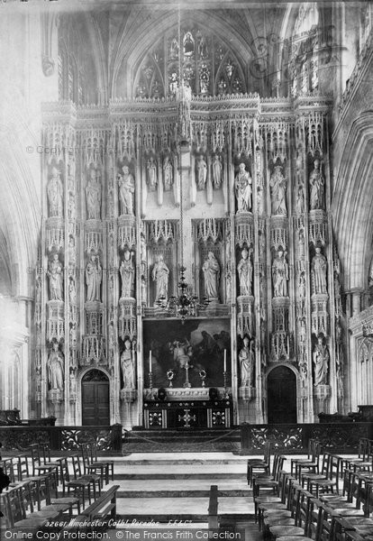 Photo of Winchester, Cathedral, Reredos 1893