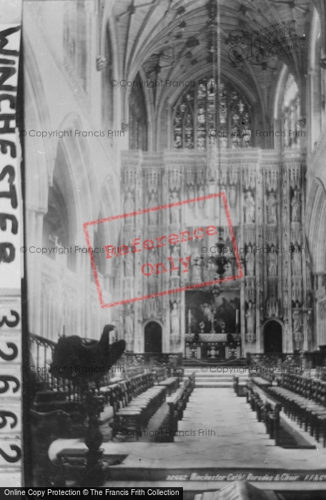 Photo of Winchester, Cathedral, Reredos And Choir 1893