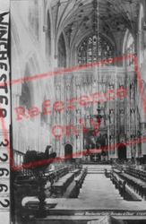 Cathedral, Reredos And Choir 1893, Winchester