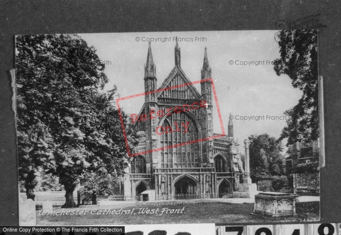 Photo of Winchester, Cathedral, West Front 1922