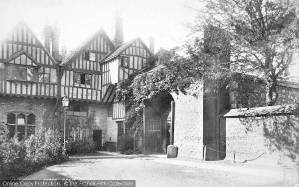 Photo of Winchester, Cheyney Court And The Priory Gate 1893