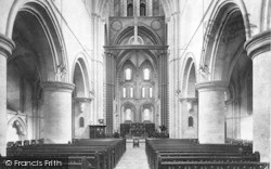 Church Of St Cross, Nave East 1909, Winchester
