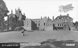 College From Wardens Garden c.1960, Winchester
