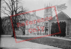 College, Hall And Chapel Tower 1910, Winchester