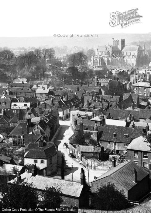 Photo of Winchester, From St Giles Hill 1886