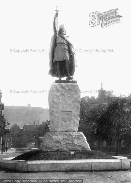 Photo of Winchester, King Alfred's Statue 1901