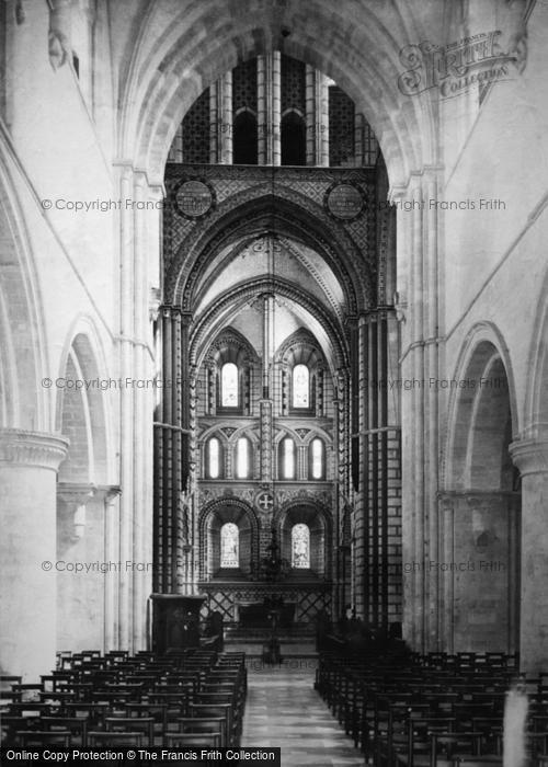 Winchester, St Cross Church interior 1886 Photo of Winchester, St Cross Church Interior 1886