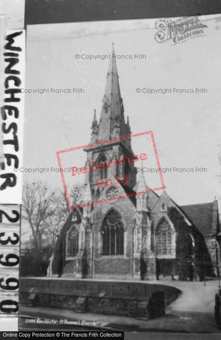Photo of Winchester, St Thomas' Church 1890