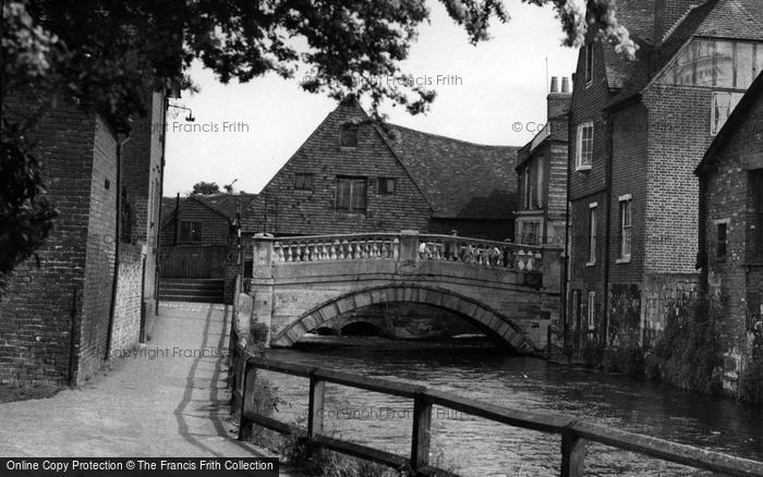 Photo of Winchester, The City Bridge c.1955