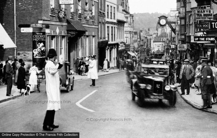Photo of Winchester, Traffic Police, High Street 1928