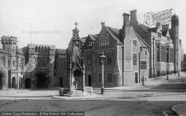 Photo of Winchester, Westgate And New Buildings 1896