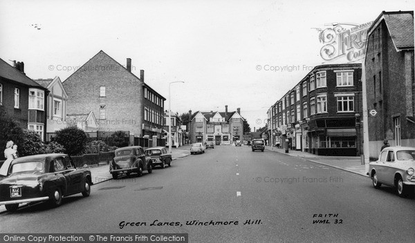 Photo of Winchmore Hill, Green Lanes c.1962