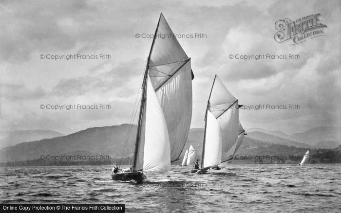 Windermere, A Keen Contest c.1880