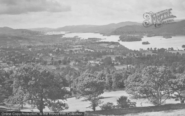 Photo of Windermere, And Lake From Orrest Head 1929