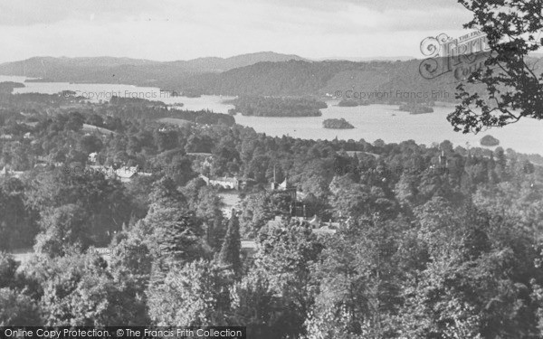 Photo of Windermere, From Orrest Head c.1955