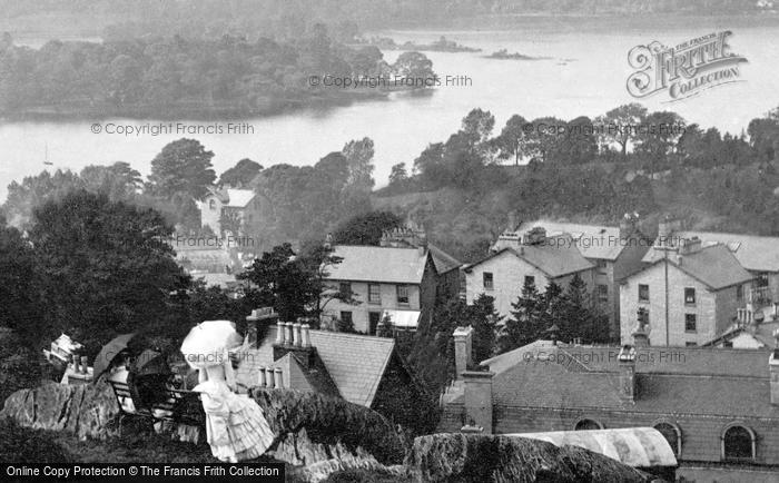 Photo of Windermere, Ladies Enjoying The View, Biskey Howe 1887