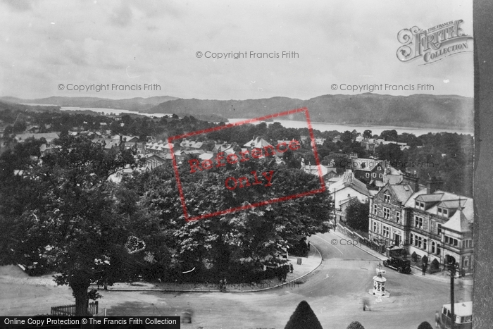 Photo of Windermere, Lake And Village From Rigg's Hotel 1929
