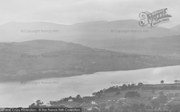Photo of Windermere, Lake Showing Coniston Old Man 1929