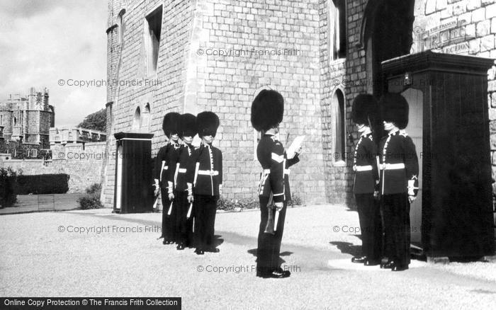 Photo of Windsor, Castle, Changing Of The Guard c.1960