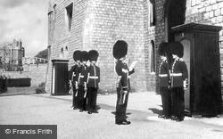 Castle, Changing Of The Guard c.1960, Windsor