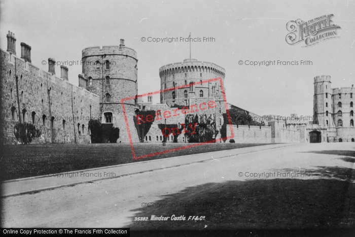 Photo of Windsor, Castle, From Castle Hill Entrance 1895