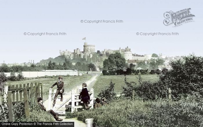 Photo of Windsor, Castle From Clewer Path 1890