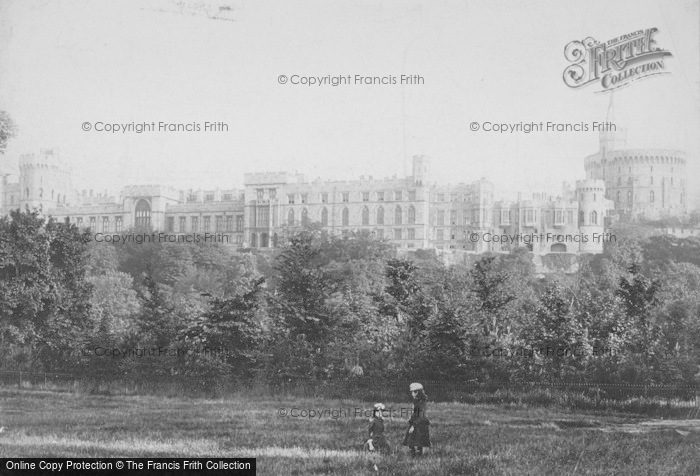 Photo of Windsor, Castle From Home Park 1890