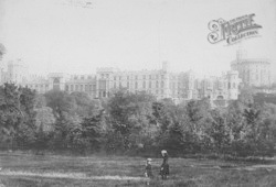Castle From Home Park 1890, Windsor