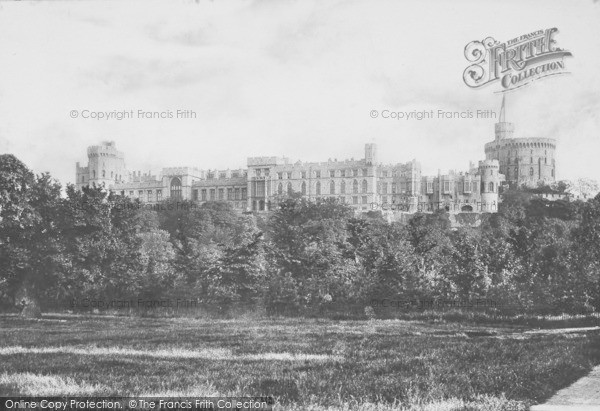 Photo of Windsor, Castle From Home Park 1890