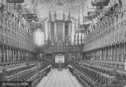 Castle, George's Chapel, Choir West c.1900, Windsor